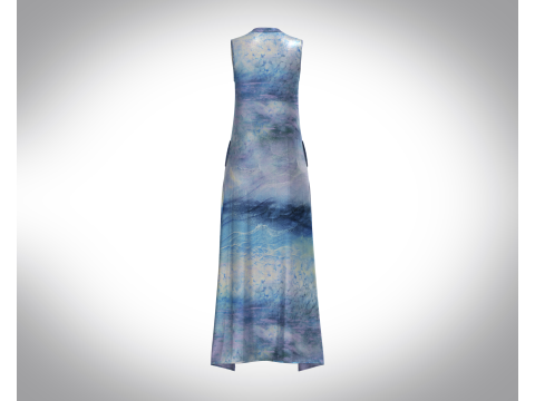 Girls Blue Dress 3D Модель