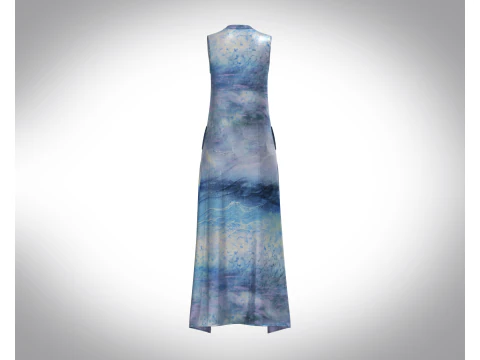 Girls Blue Dress 3D Model