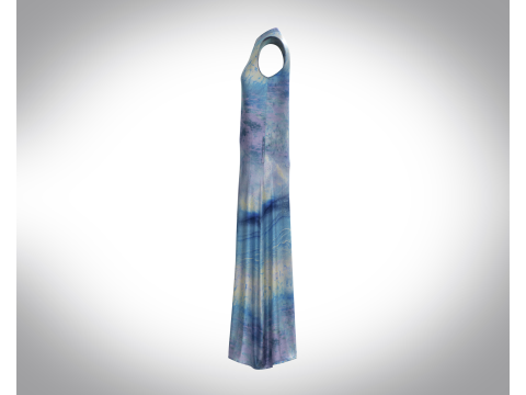 Girls Blue Dress 3D Модель