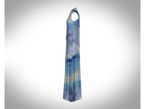 Girls Blue Dress 3D Model