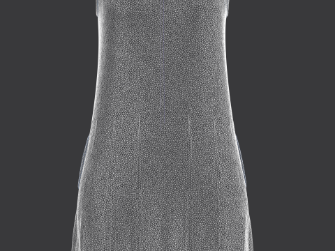 Girls Blue Dress 3D Модель