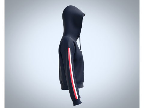 Girls Cropped - Hoodie Modelo 3D