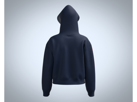 Girls Cropped - Hoodie Modelo 3D