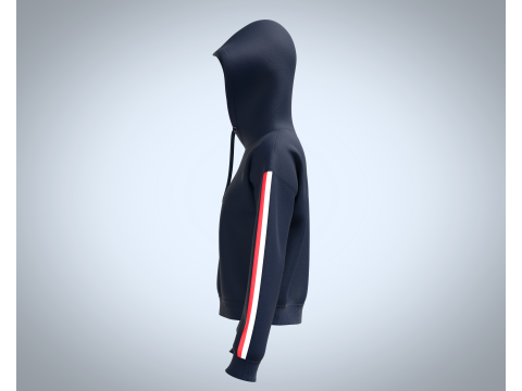 Girls Cropped - Hoodie Modelo 3D