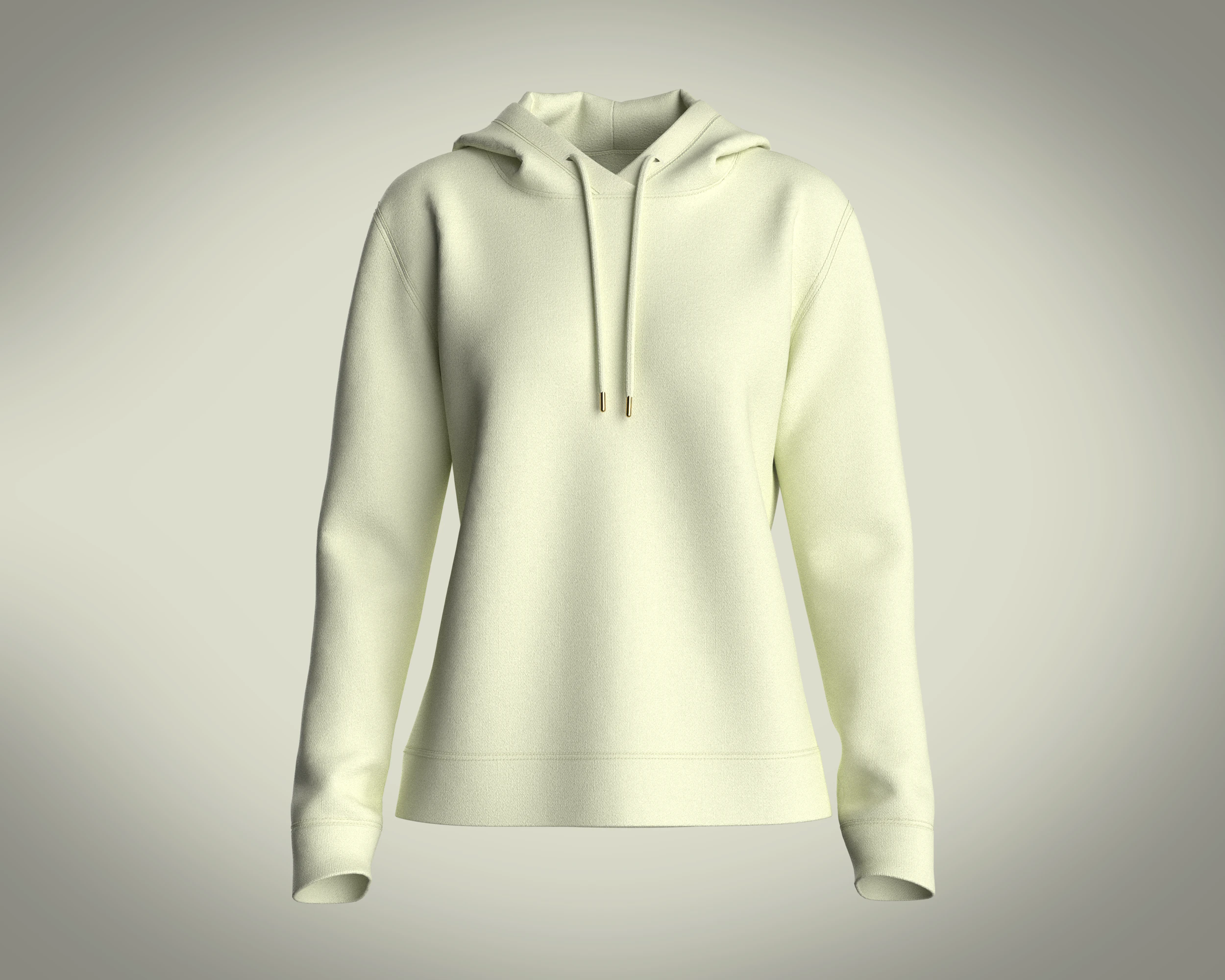 Girls Hoodie - Mint Lemon 3D Model .c4d .max .obj .3ds .fbx .stl .blend 