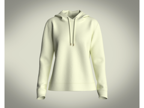 Girls Hoodie - Mint Lemon 3D Model