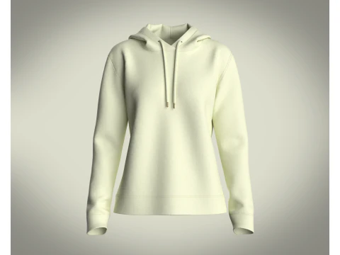 女童连帽衫 - 薄荷柠檬 3D 模型