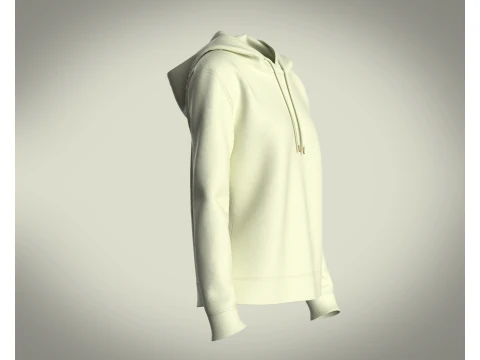 Girls Hoodie - Mint Lemon 3D Model