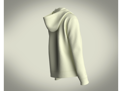 Girls Hoodie - Mint Lemon Modelo 3D