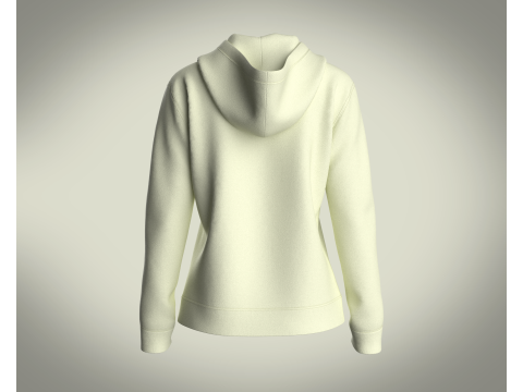 Girls Hoodie - Mint Lemon Modelo 3D