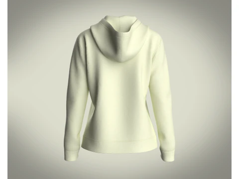 Girls Hoodie - Mint Lemon 3D Model