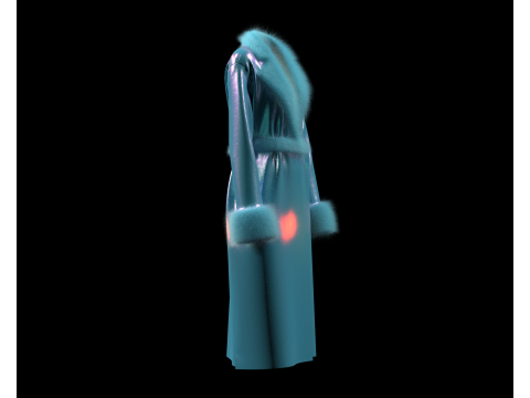 Girls Fur Jackets 3D 모델