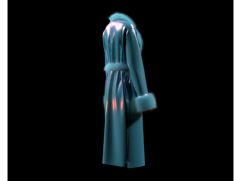 Girls Fur Jackets 3D 모델
