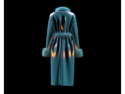 Girls Fur Jackets 3D 모델
