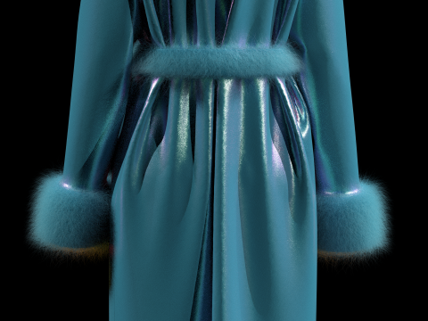 Girls Fur Jackets 3D 모델