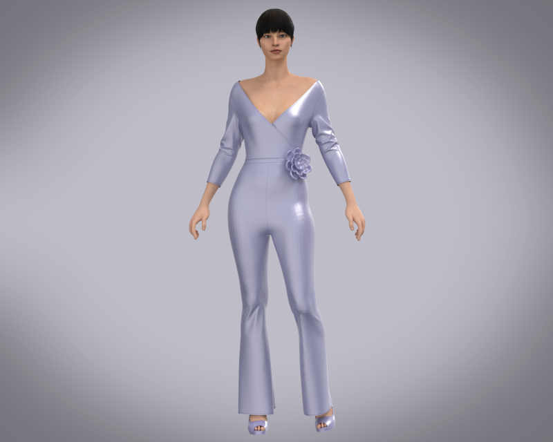 Girls Catsuit 3D 模型 .c4d .max .obj .3ds .fbx .stl .blend 