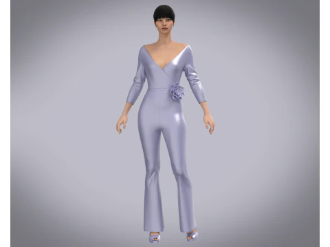 Macacão para meninas Modelo 3D