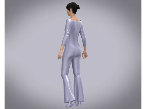 Girls Catsuit 3D Model