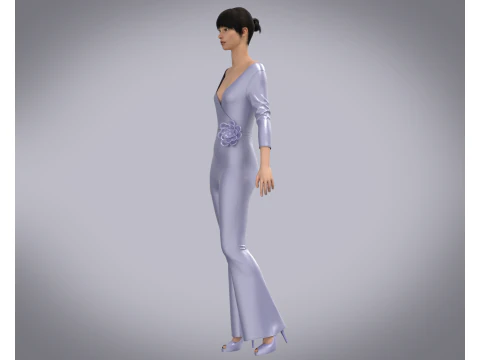 Girls Catsuit 3D Model