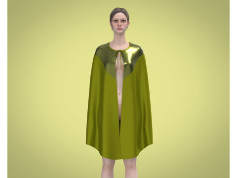 Girls Nightwear Dress 3D Model
