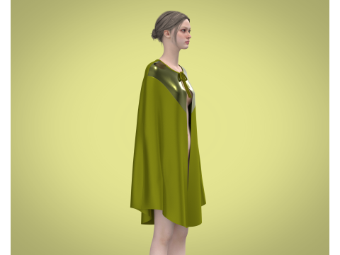 Girls Nightwear Dress 3D Model