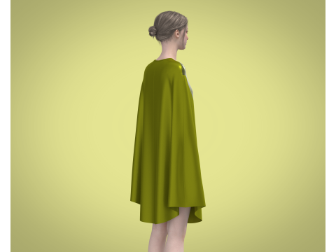 Girls Nightwear Dress 3D Model