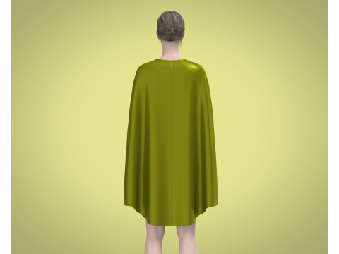 Girls Nightwear Dress 3D Model