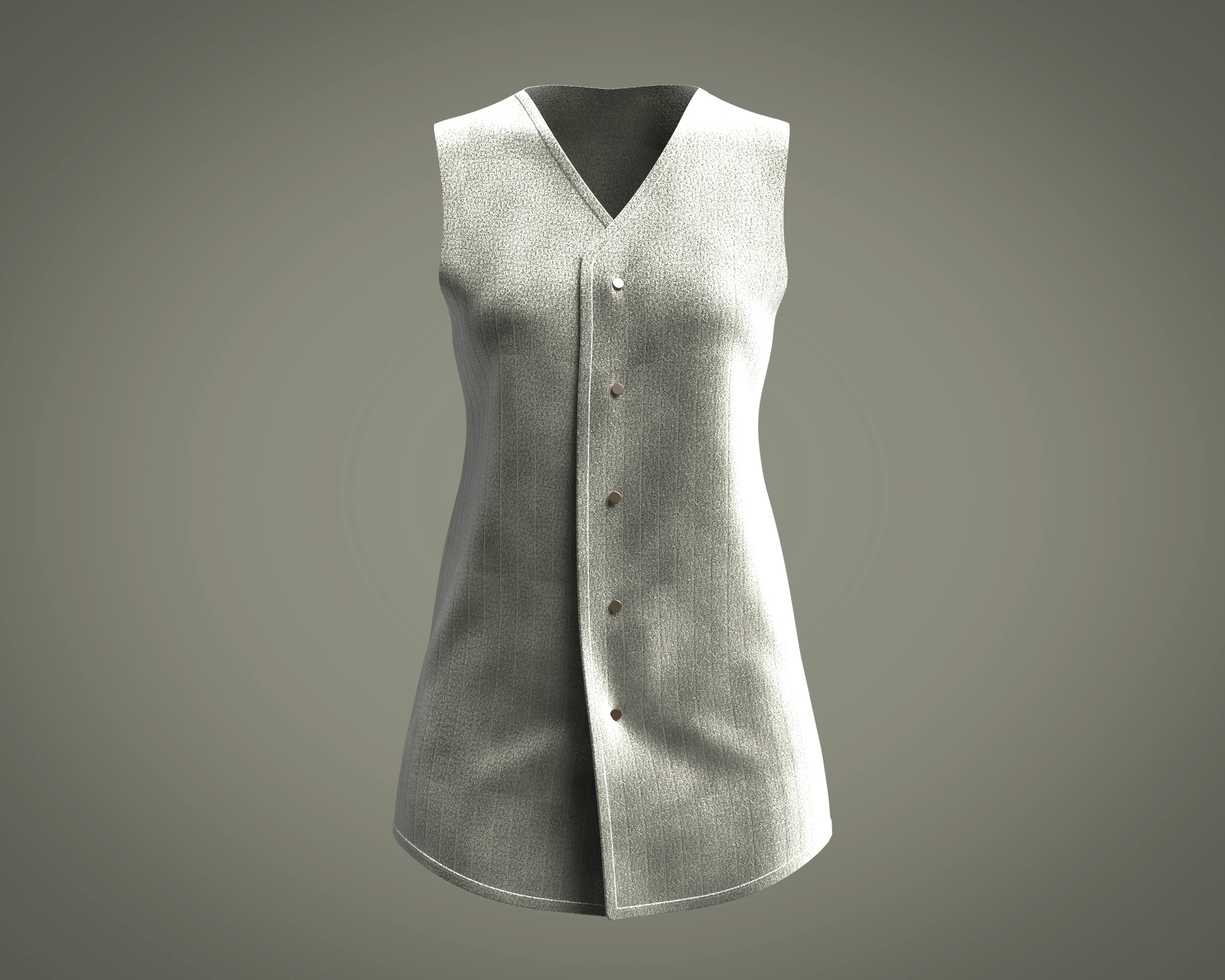 Girls Long Koti 3D Model .c4d .max .obj .3ds .fbx .stl .blend 