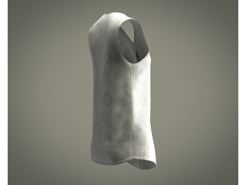 Girls Long Koti Modello 3D