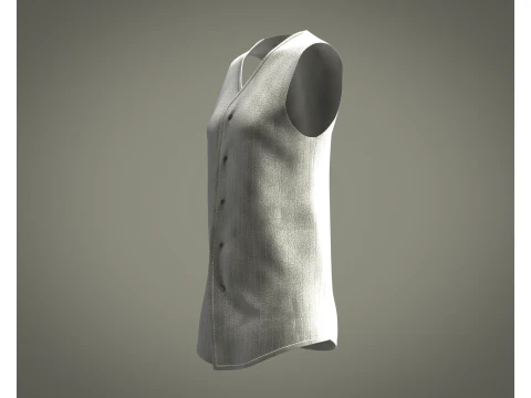 Girls Long Koti 3D Model