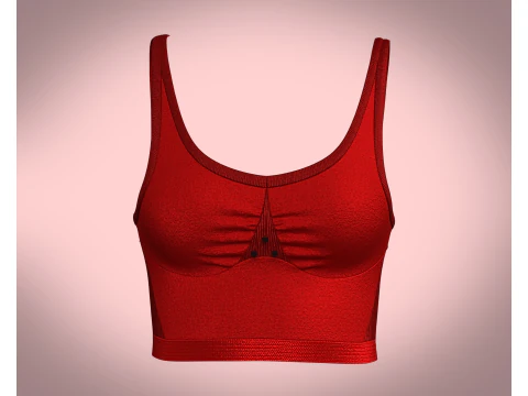 Sutiã esportivo feminino - regatas Modelo 3D
