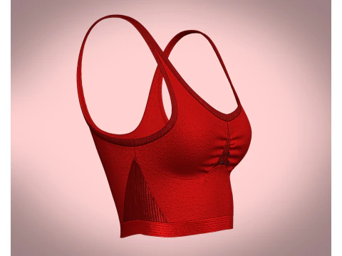 Suti&atilde; esportivo feminino - regatas Modelo 3D