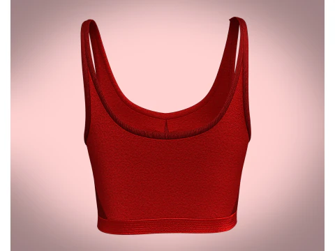 Suti&atilde; esportivo feminino - regatas Modelo 3D