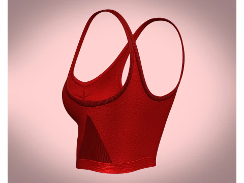 Suti&atilde; esportivo feminino - regatas Modelo 3D