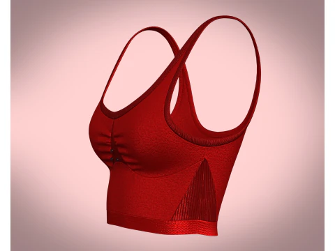 Suti&atilde; esportivo feminino - regatas Modelo 3D