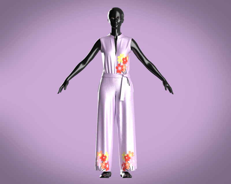 Girls Silk Dress 3D-Modell .c4d .max .obj .3ds .fbx .stl .blend 