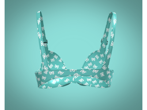 Girls Printed Bra 3D Модель