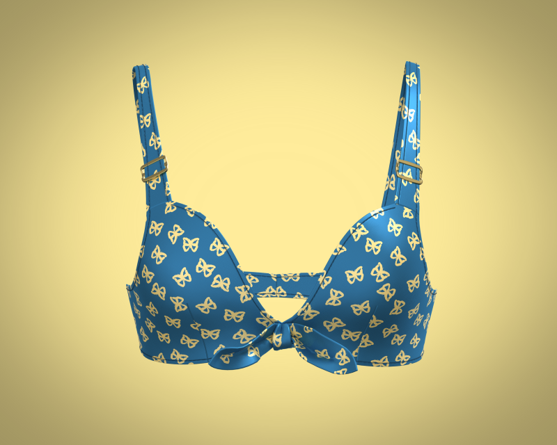 Girls Printed Bra V2 Modèle 3D .c4d .max .obj .3ds .fbx .stl .blend 