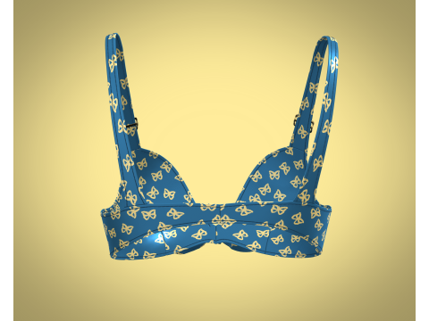 Girls Printed Bra V2 Modèle 3D