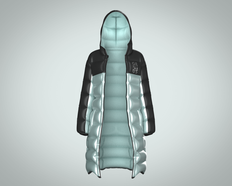 Girls Puffect Long Line Puffer Hoodie 3D मॉडल .c4d .max .obj .3ds .fbx .stl .blend 