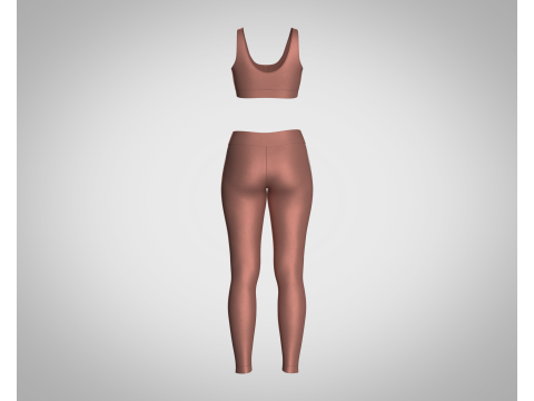 Girls Bralette with Leggings V3 Modelo 3D