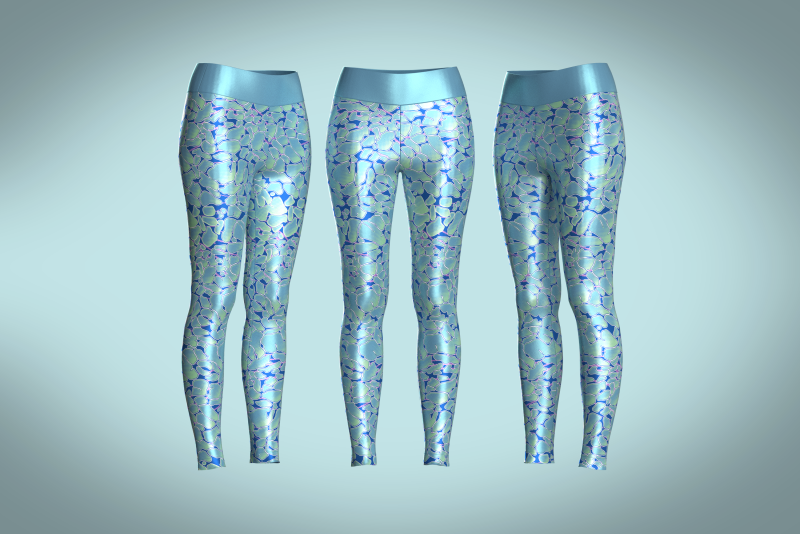 Girls Sports Leggings - Alien Camo Print Modelo 3D .c4d .max .obj .3ds .fbx .stl .blend 