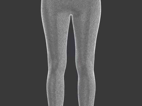 Girls Sports Leggings - Alien Camo Print Modelo 3D