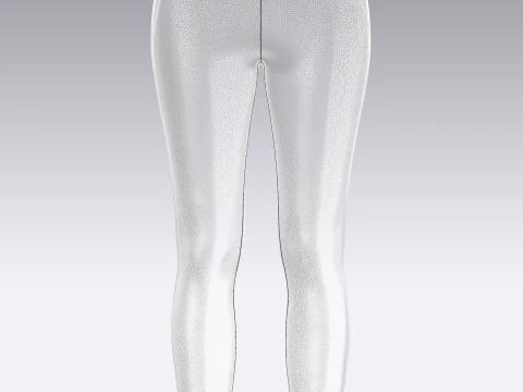 Girls Sports Leggings - Camo Printed 3D Model
