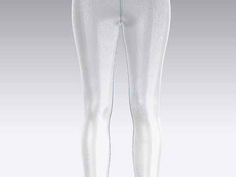 Girls Sports Leggings - Blue Print 3D 模型