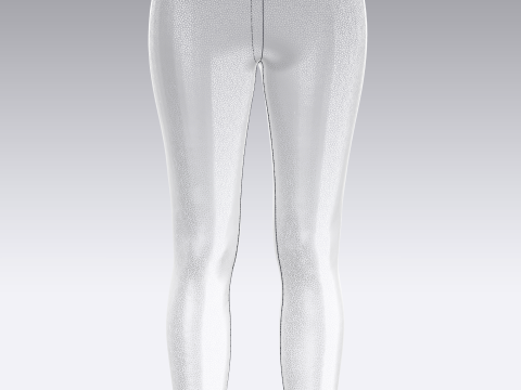 Girls Sports Leggings - sublimation Printed 3D 模型