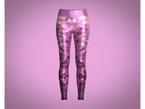 Girls Sports Leggings - sublimation Print 3D Модель