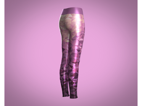 Girls Sports Leggings - sublimation Print 3D Модель