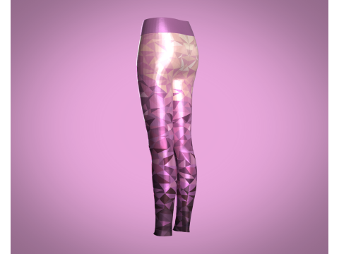 Girls Sports Leggings - sublimation Print 3D Модель