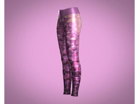 Girls Sports Leggings - sublimation Print 3D Модель